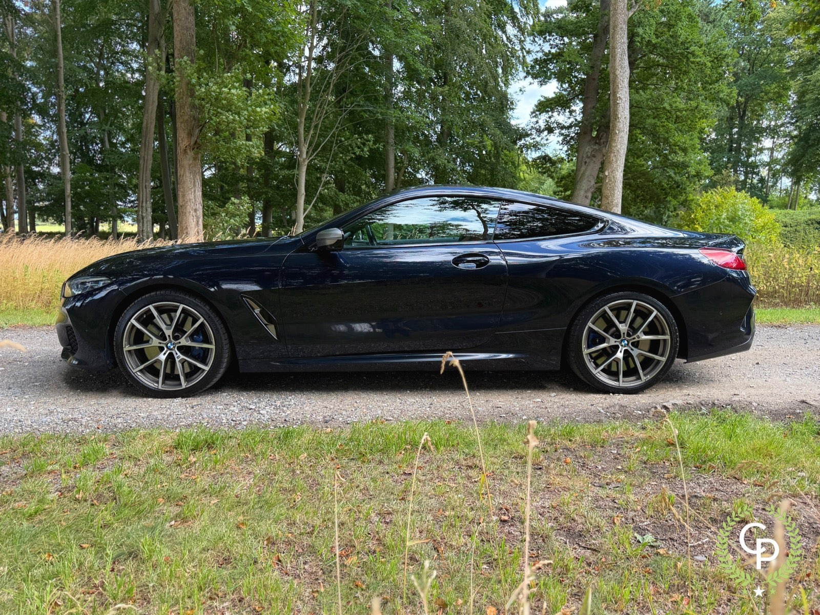 Blå BMW M850i fra 2020