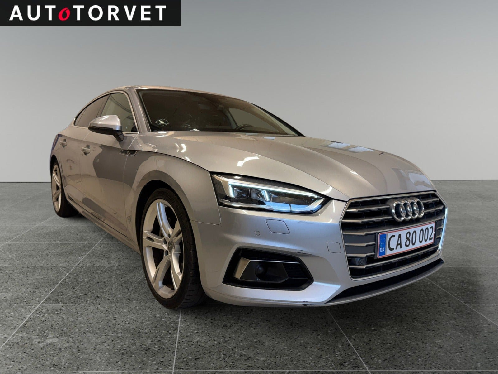 Sølv Audi A5 fra 2018