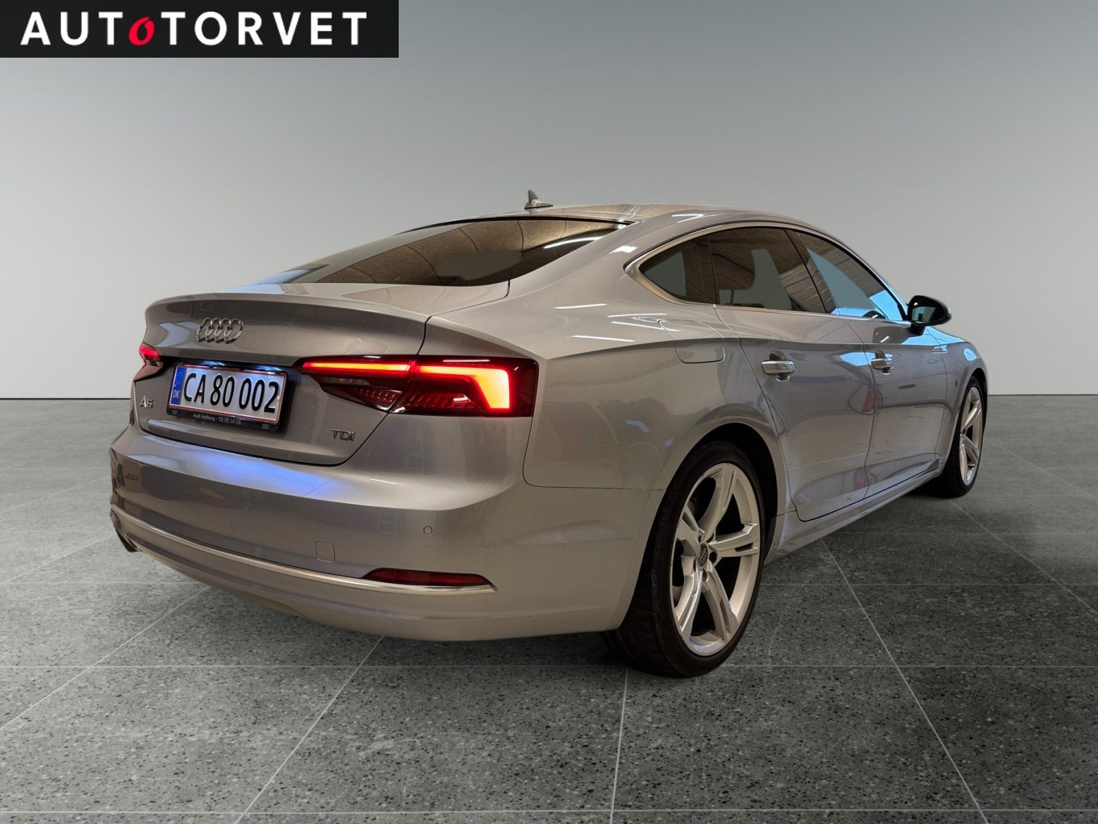 Sølv Audi A5 fra 2018