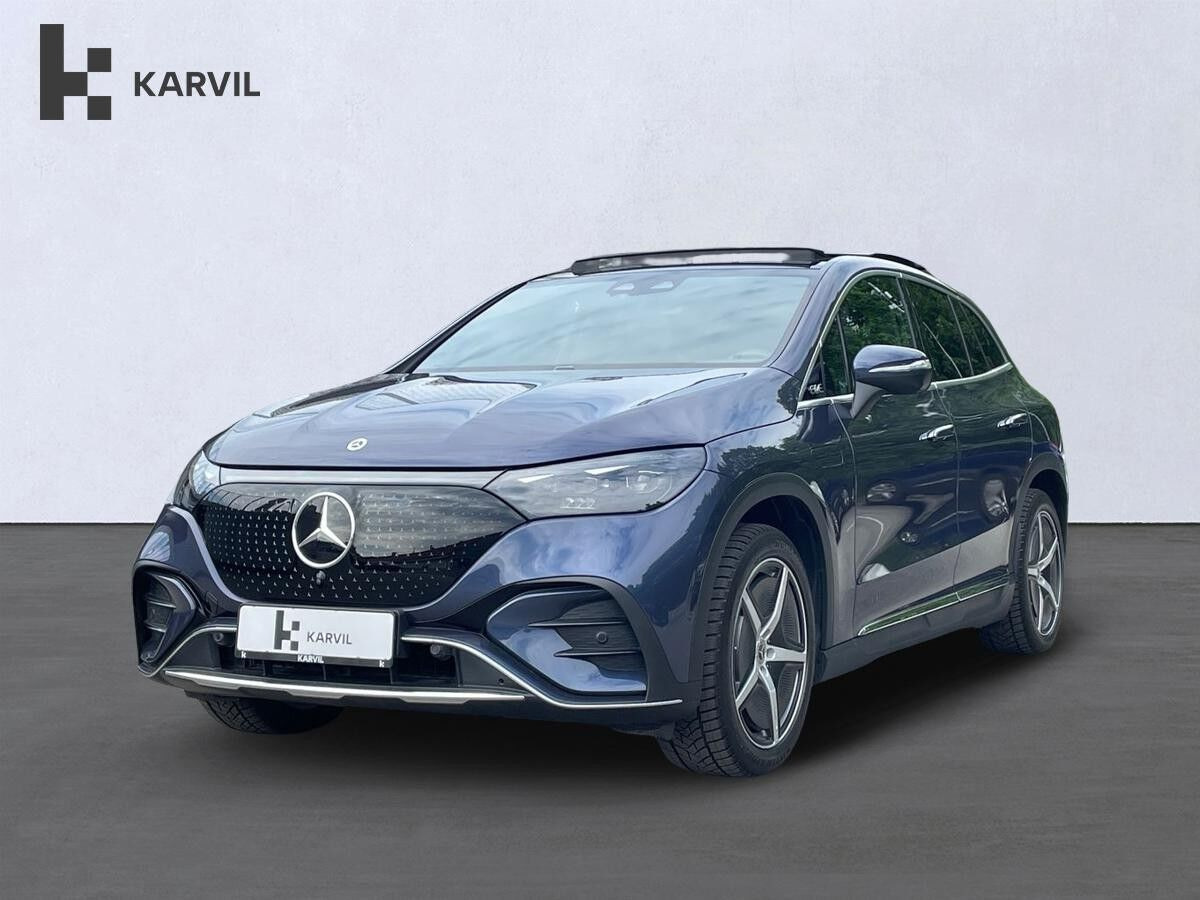 Blå Mercedes EQE350 SUV fra 2025