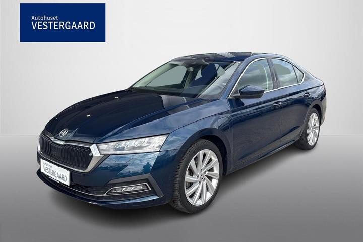Blå Skoda Octavia fra 2021