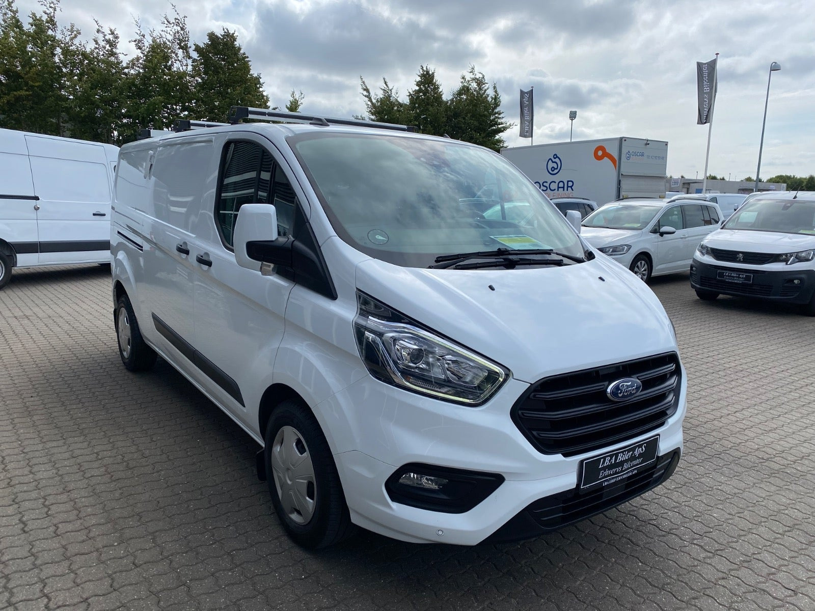 Hvid Ford Transit Custom 300 L2 fra 2023