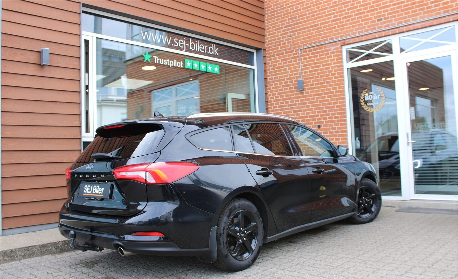 Sort Ford Focus fra 2019