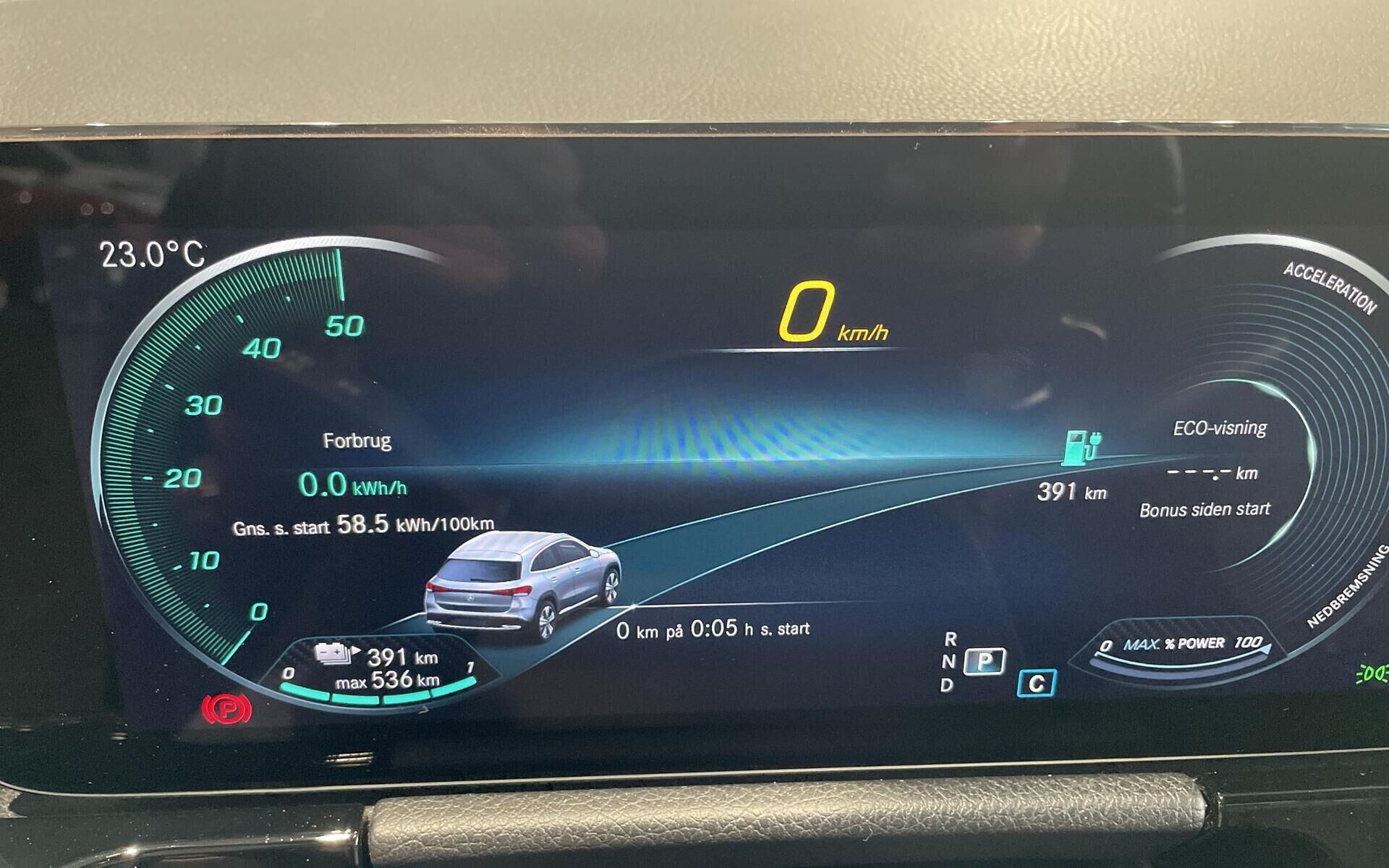 Sort Mercedes EQA 250+ fra 2022