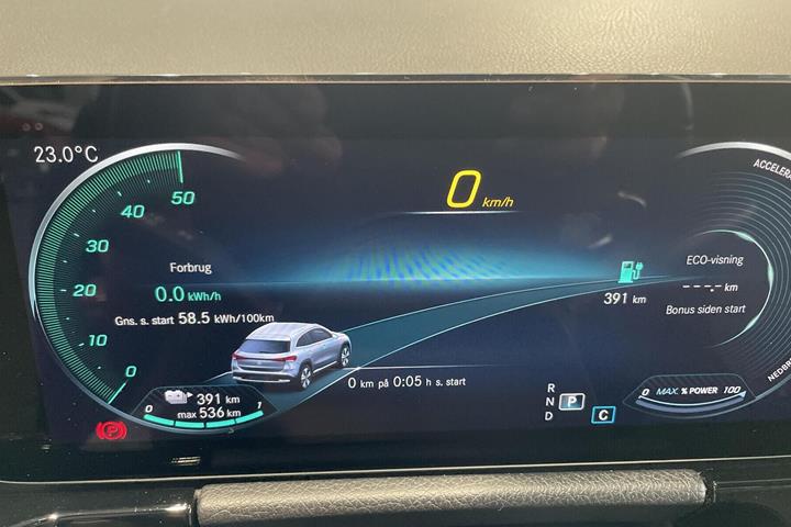 Sort Mercedes EQA 250+ fra 2022