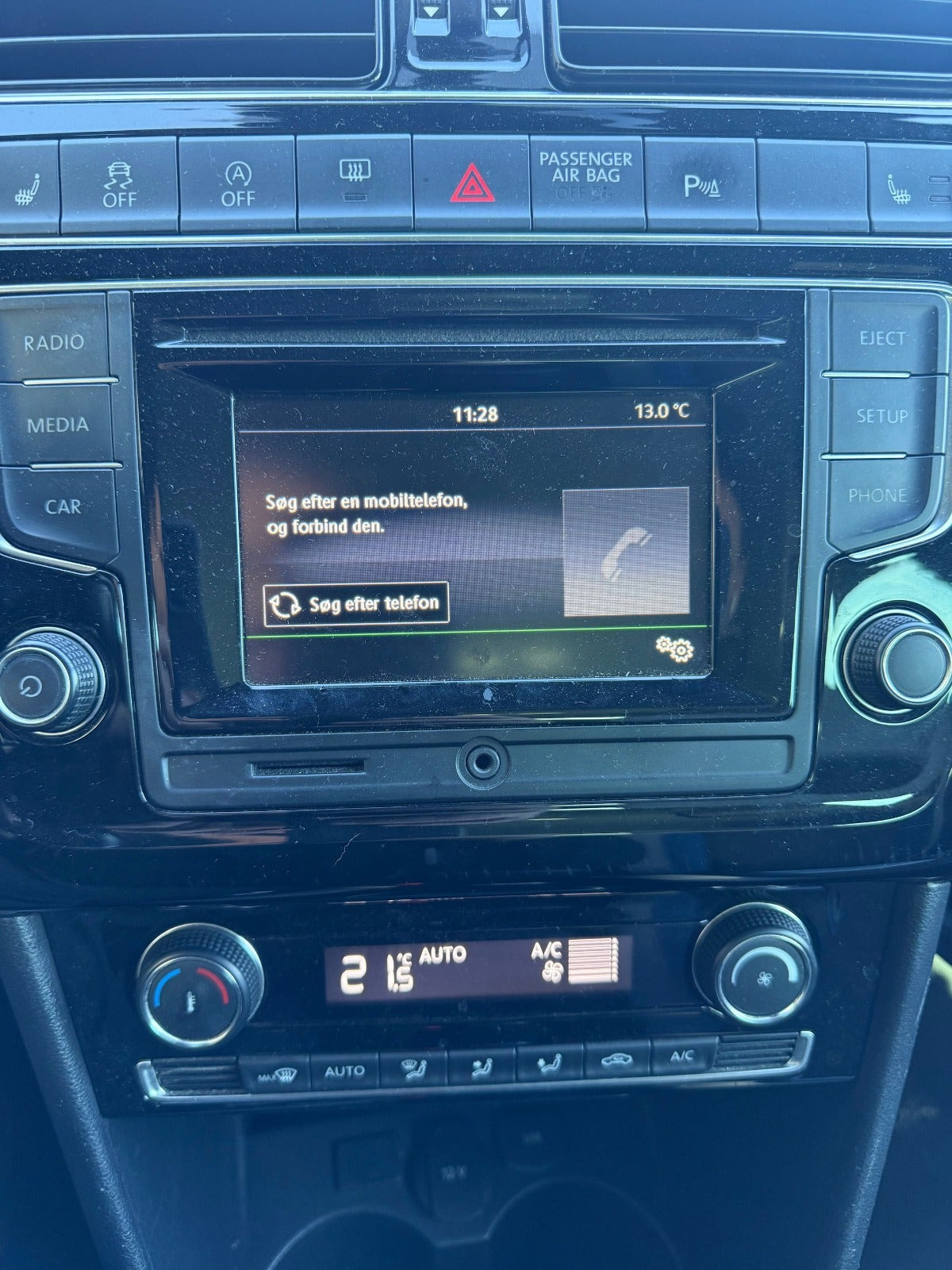 Blå VW Polo fra 2016