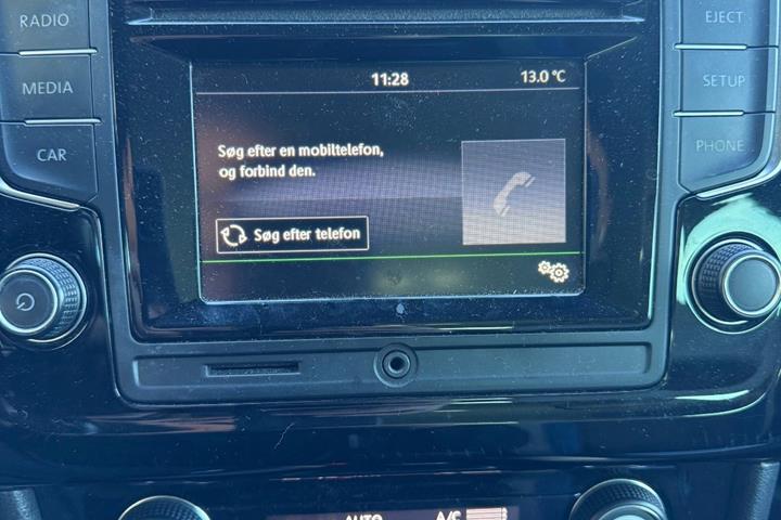 Blå VW Polo fra 2016