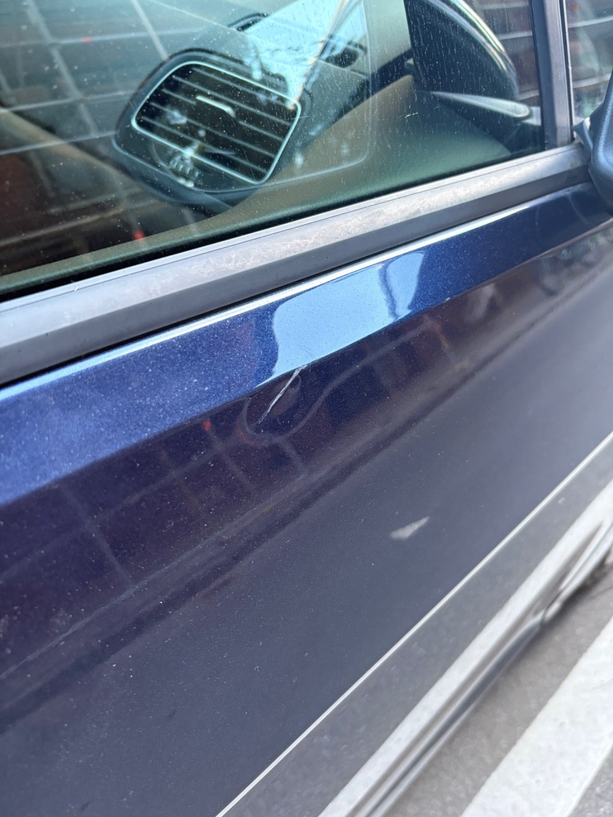 Blå VW Golf VII fra 2015
