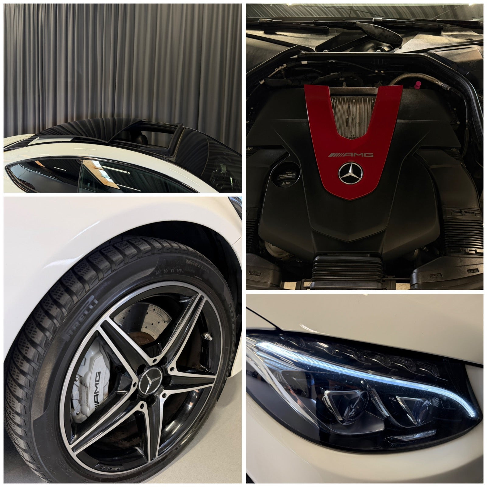 Hvid Mercedes C43 fra 2017