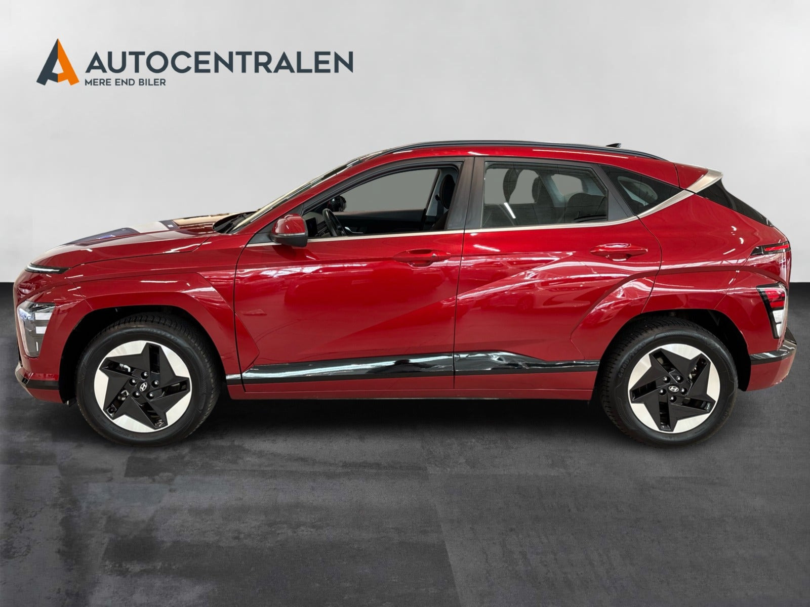 Rød Hyundai Kona fra 2024