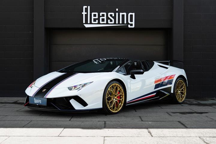 Hvid Lamborghini Huracan fra 2018