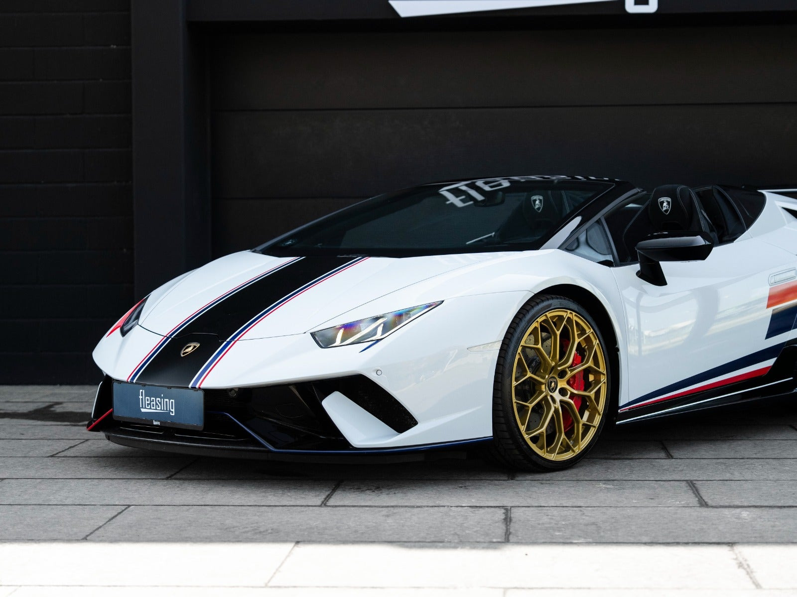Hvid Lamborghini Huracan fra 2018
