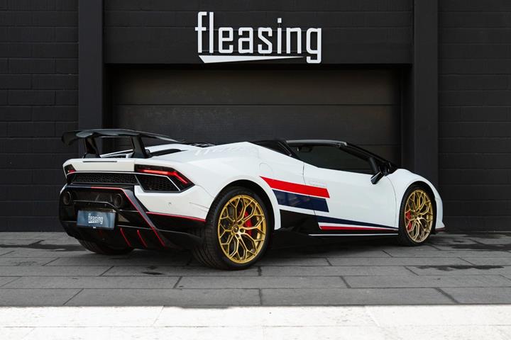 Hvid Lamborghini Huracan fra 2018