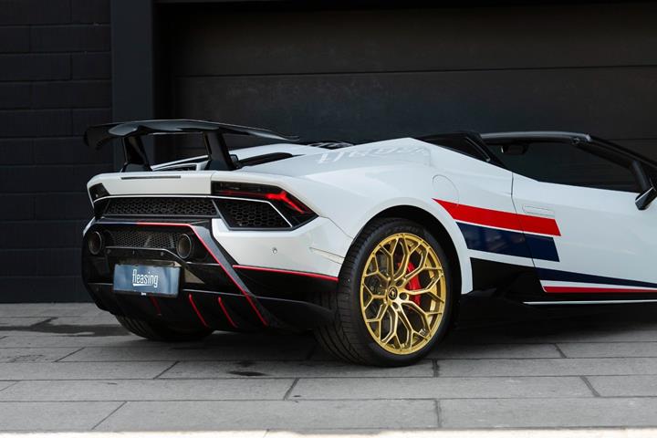 Hvid Lamborghini Huracan fra 2018