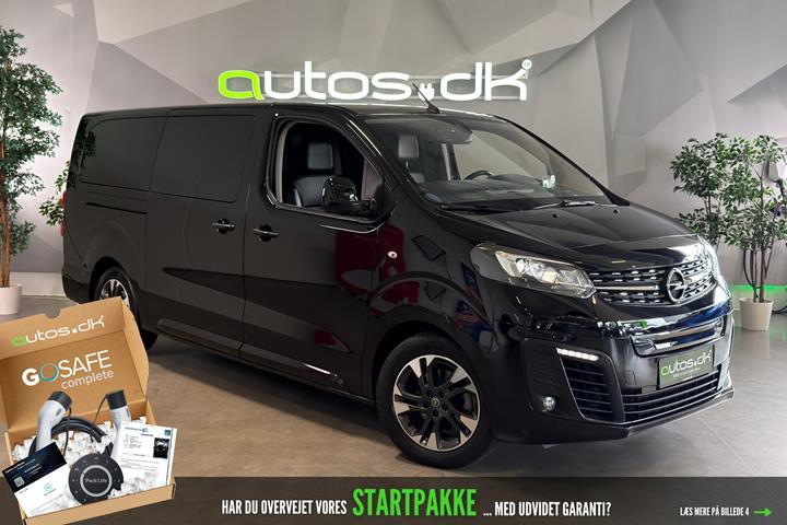 Sort Opel Zafira-e Life fra 2021