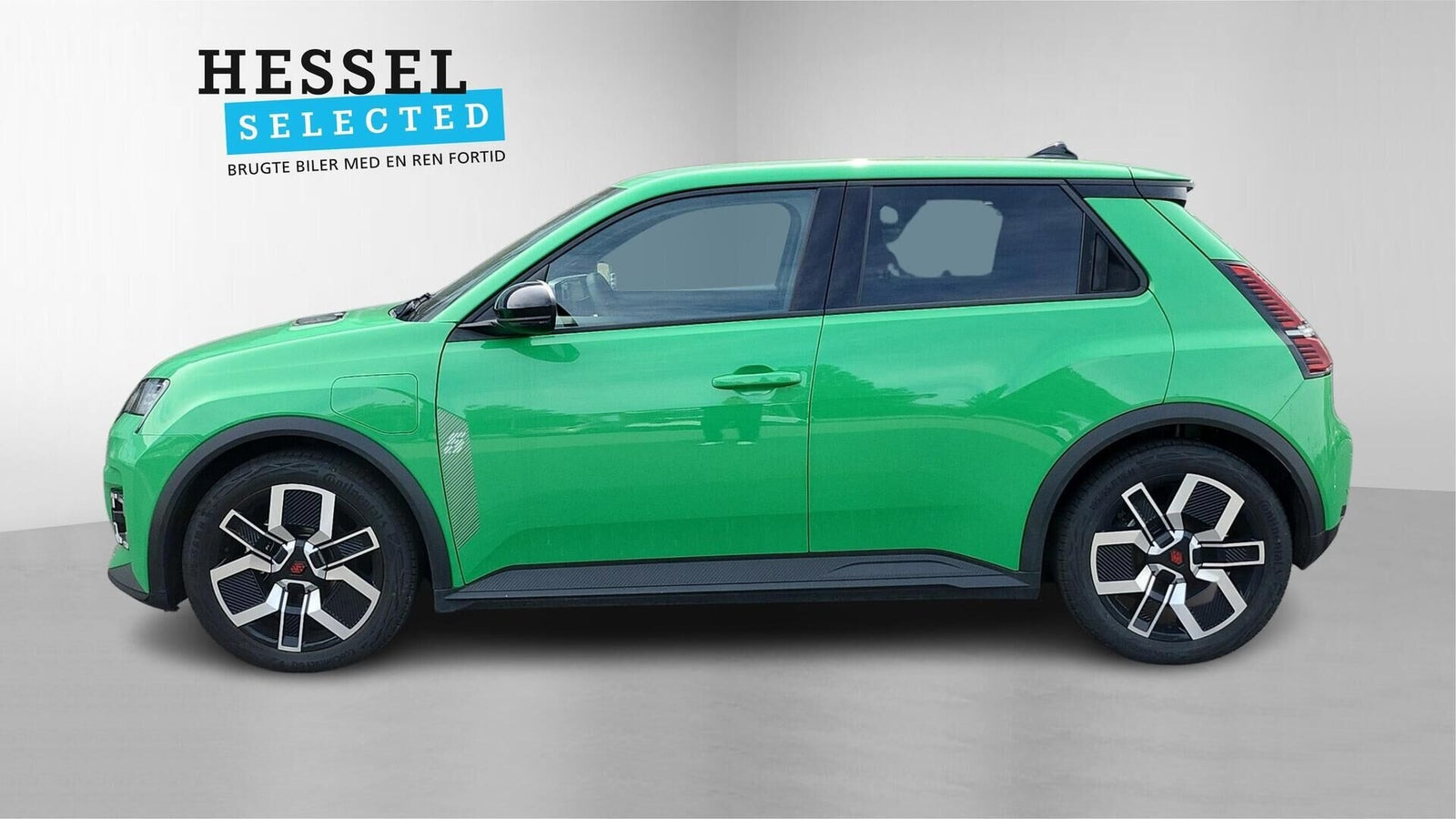Grøn Renault 5 E-Tech fra 2025