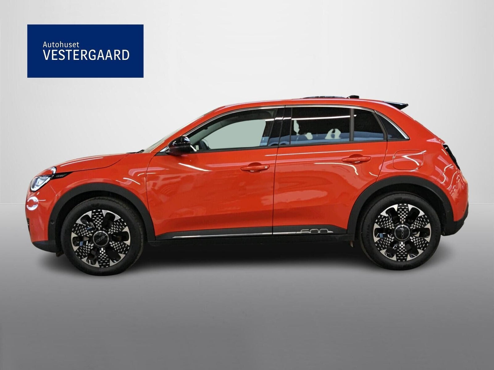Orange Fiat 600e fra 2025