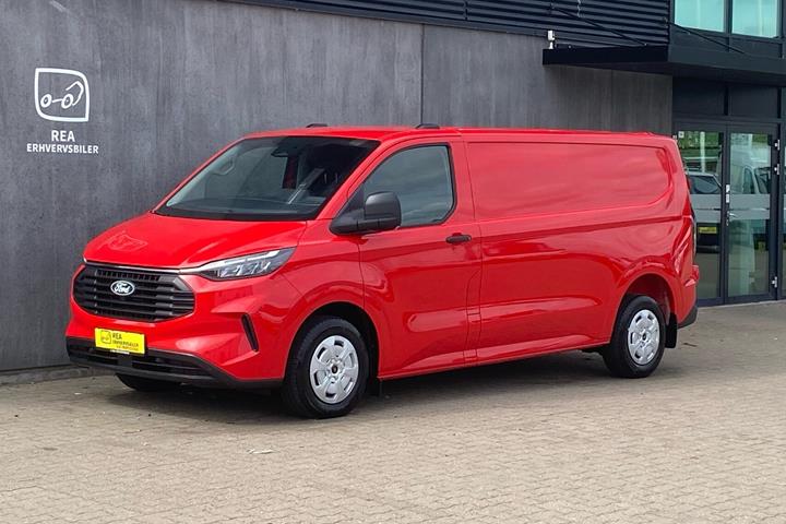 Rød Ford Transit Custom fra 2026