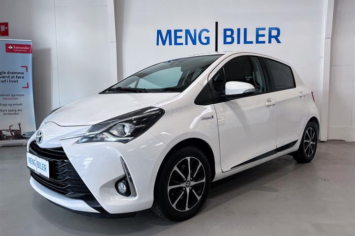 Hvid Toyota Yaris fra 2019
