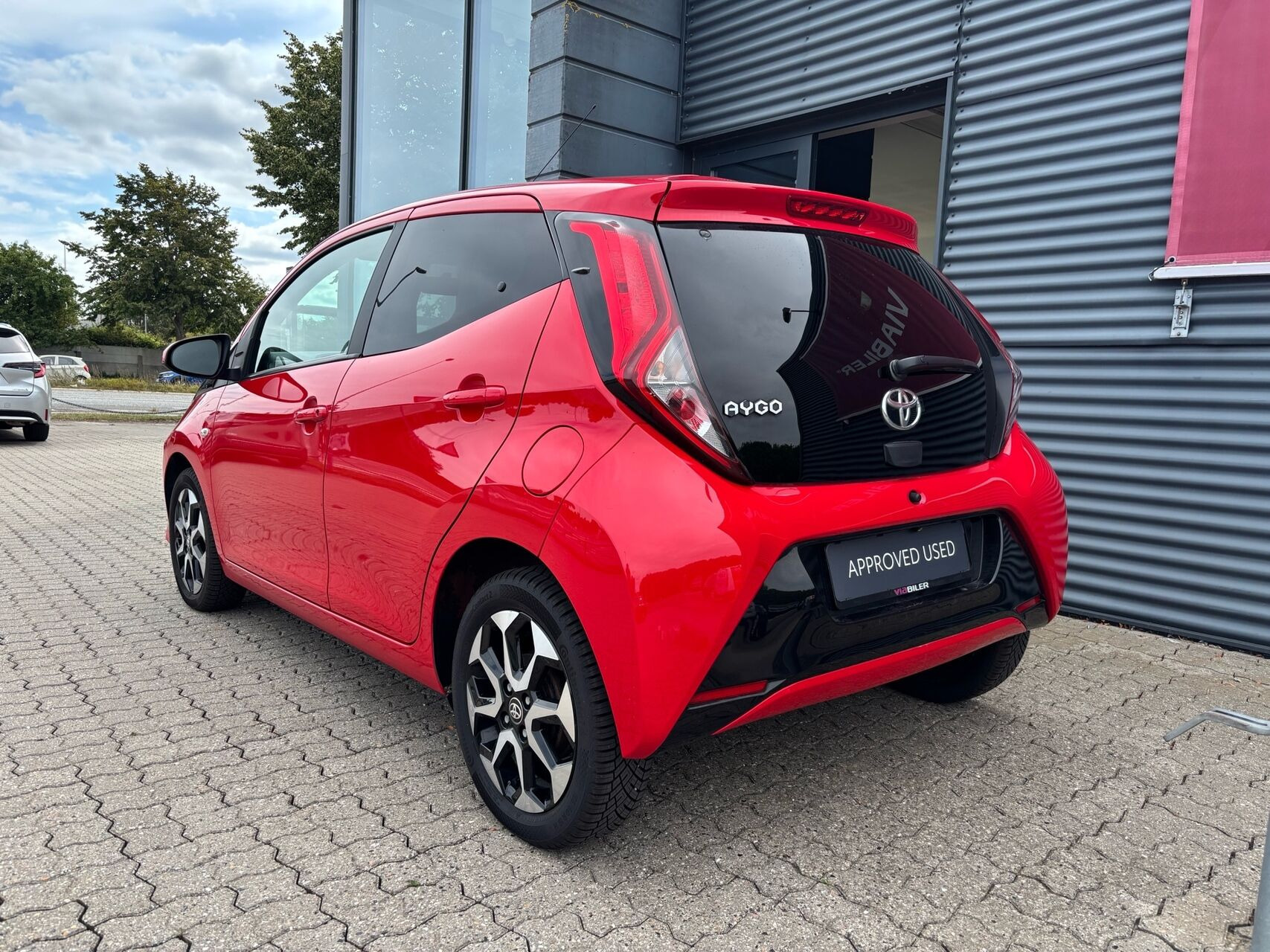 Rød Toyota Aygo fra 2020