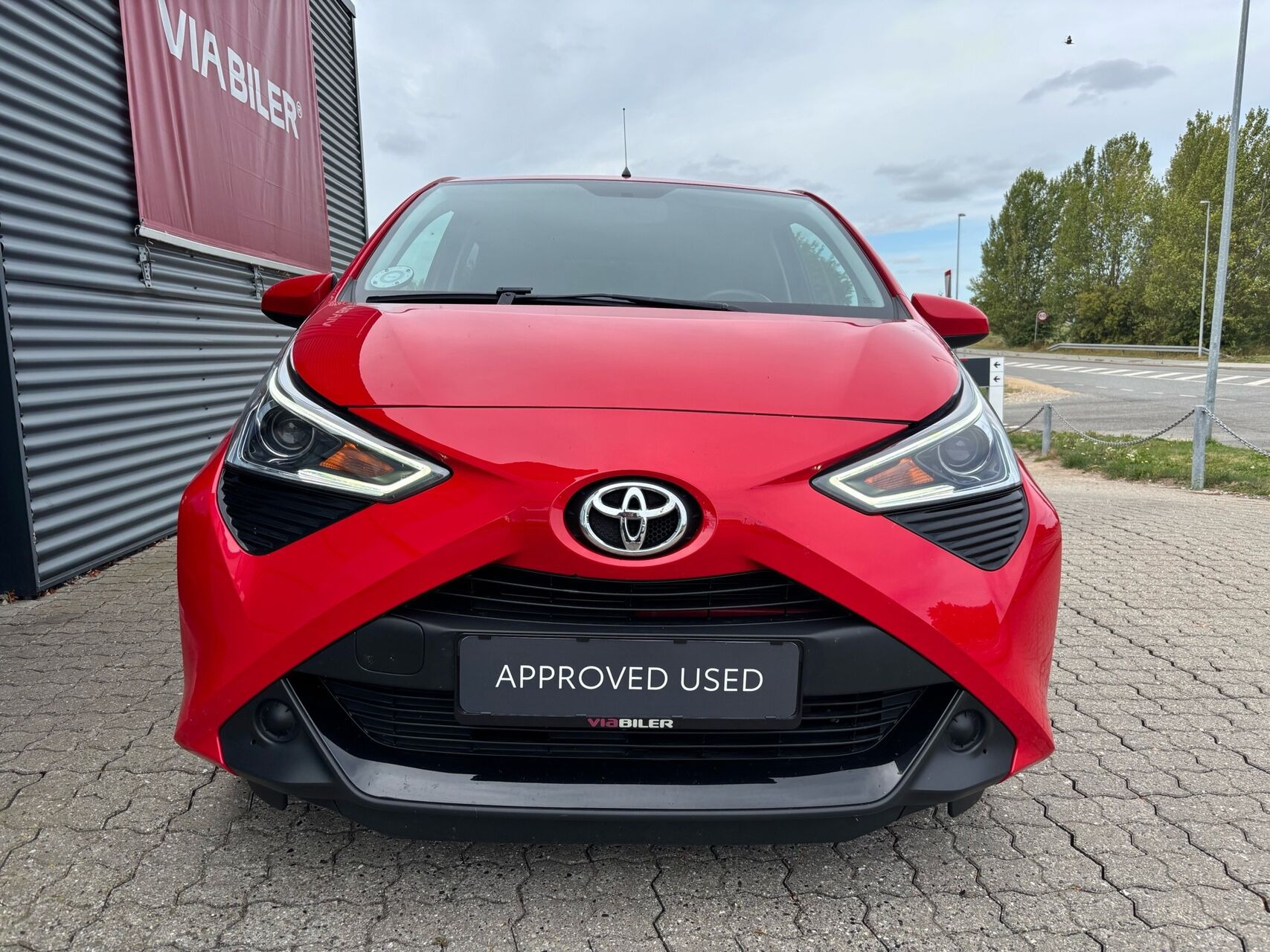 Rød Toyota Aygo fra 2020