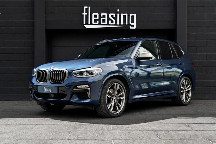 Blå BMW X3 fra 2018
