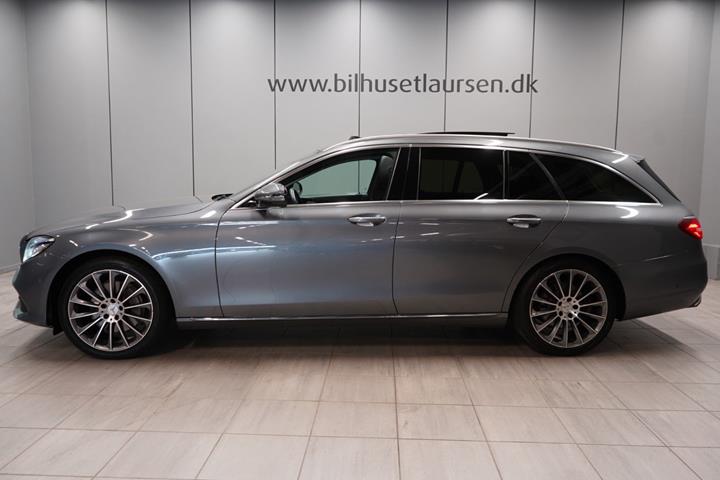 Grå Mercedes E350 d fra 2018