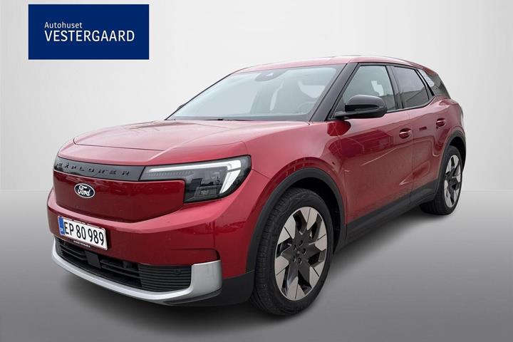 Rød Ford Explorer fra 2025