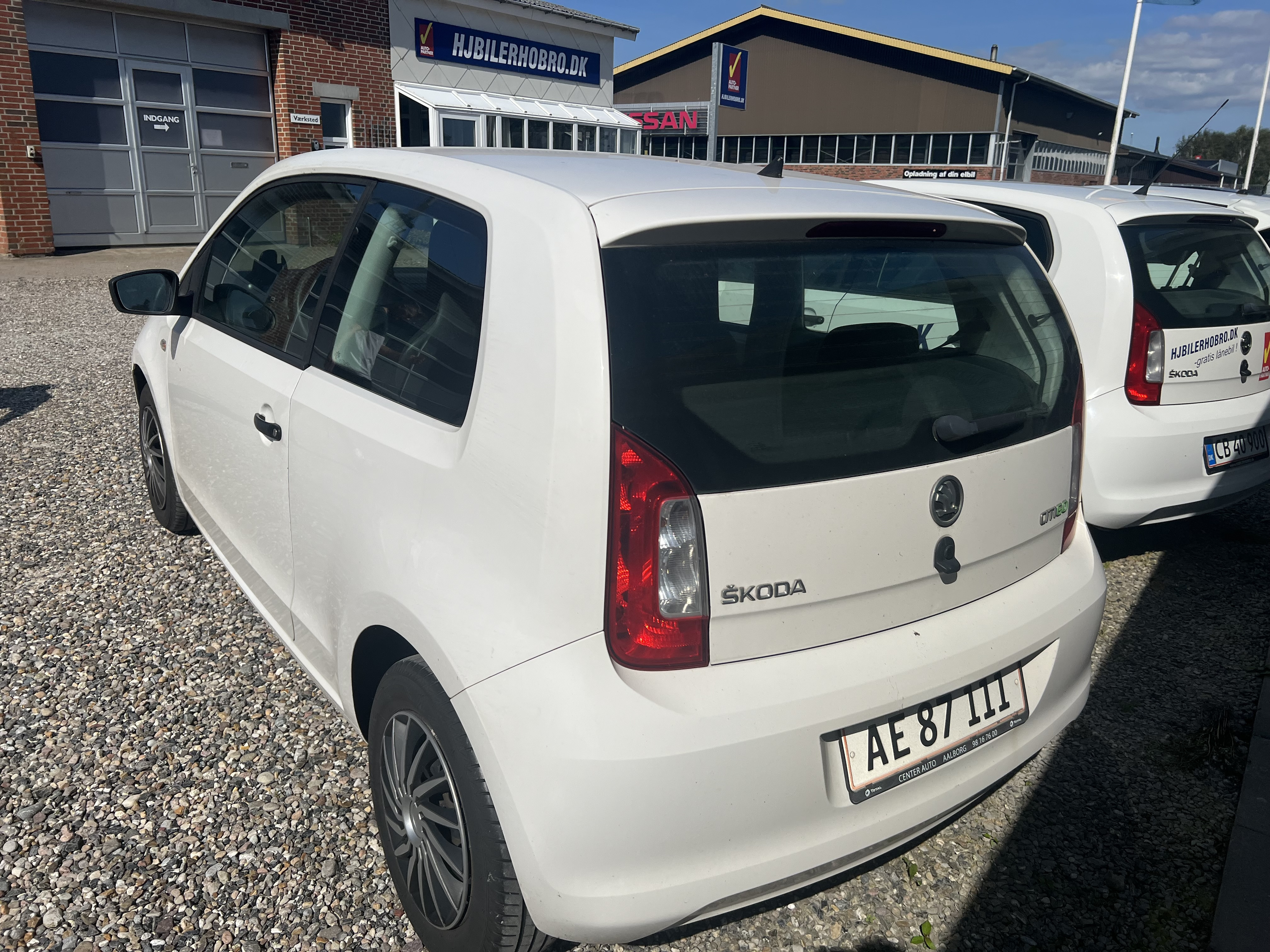Hvid Skoda Citigo fra 2013