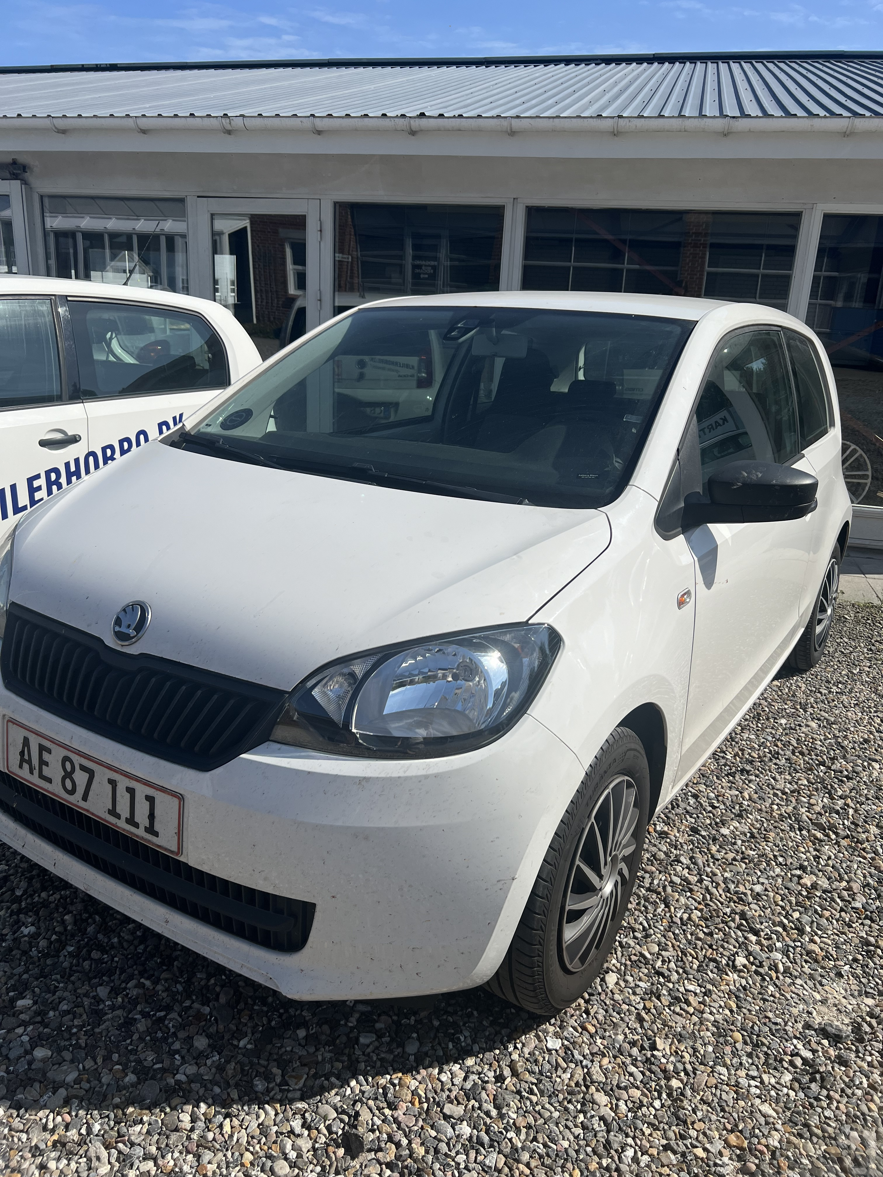 Hvid Skoda Citigo fra 2013