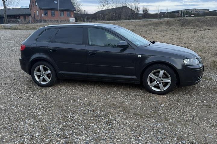 Sort Audi A3 fra 2007