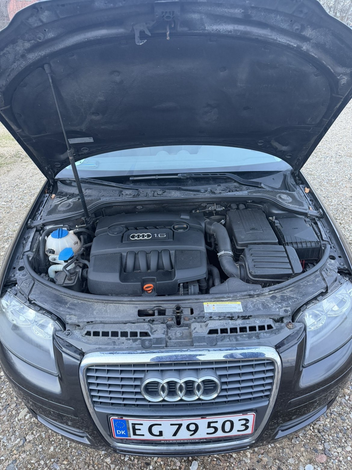 Sort Audi A3 fra 2007
