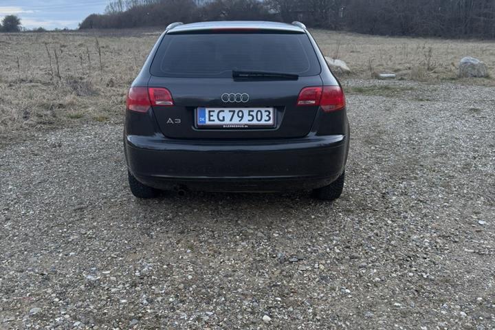 Sort Audi A3 fra 2007
