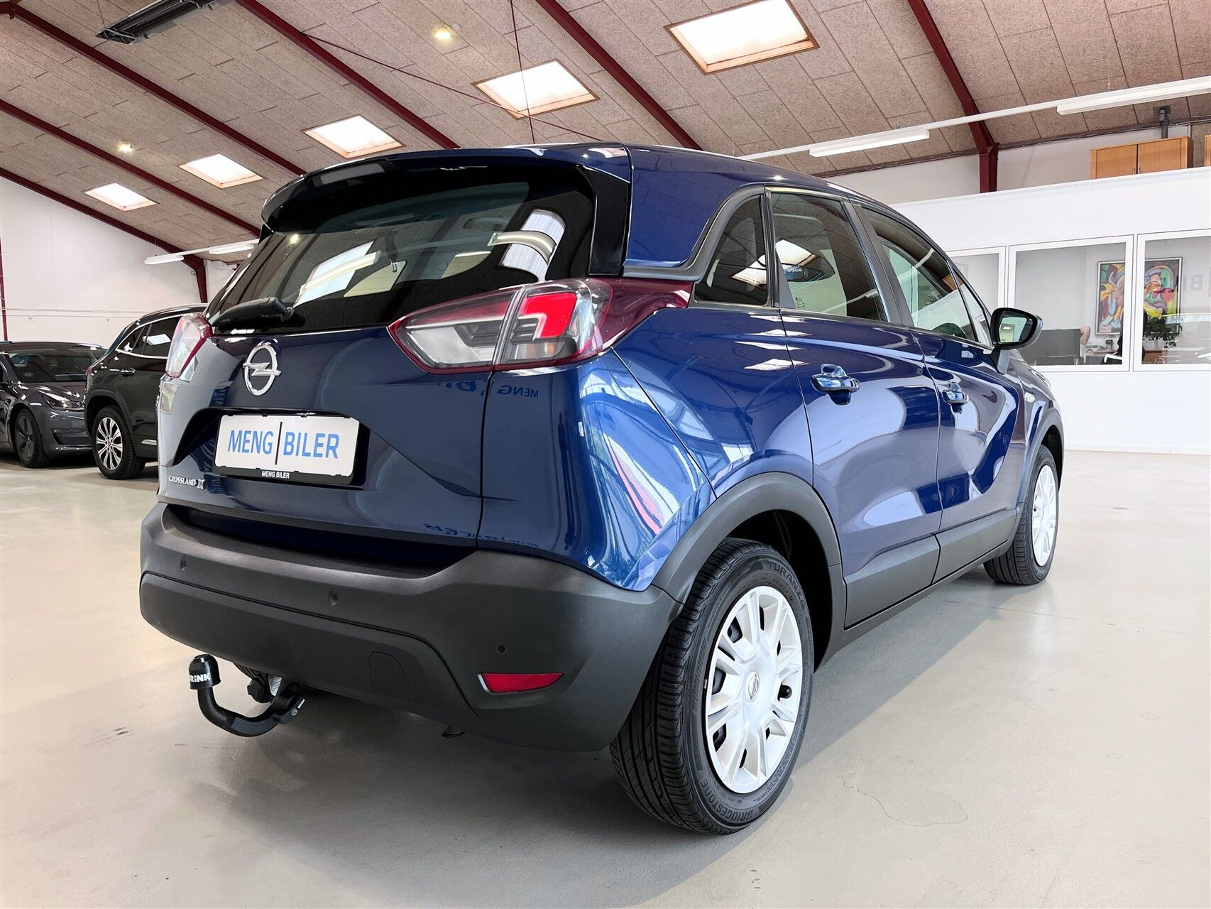 Blå Opel Crossland X fra 2020