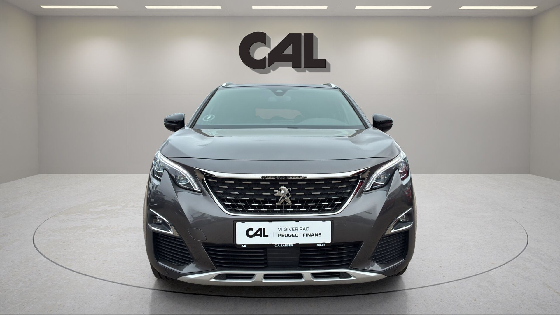 Grå Peugeot 3008 fra 2018