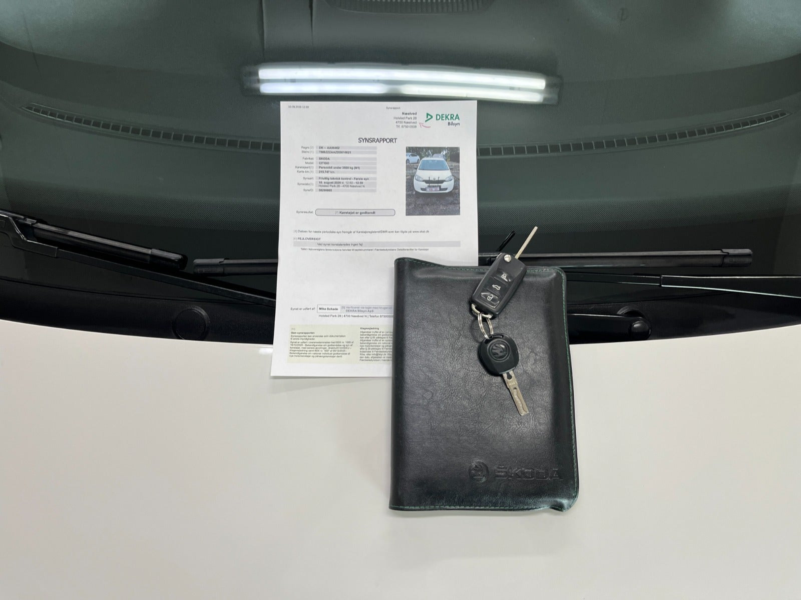Hvid Skoda Citigo fra 2013