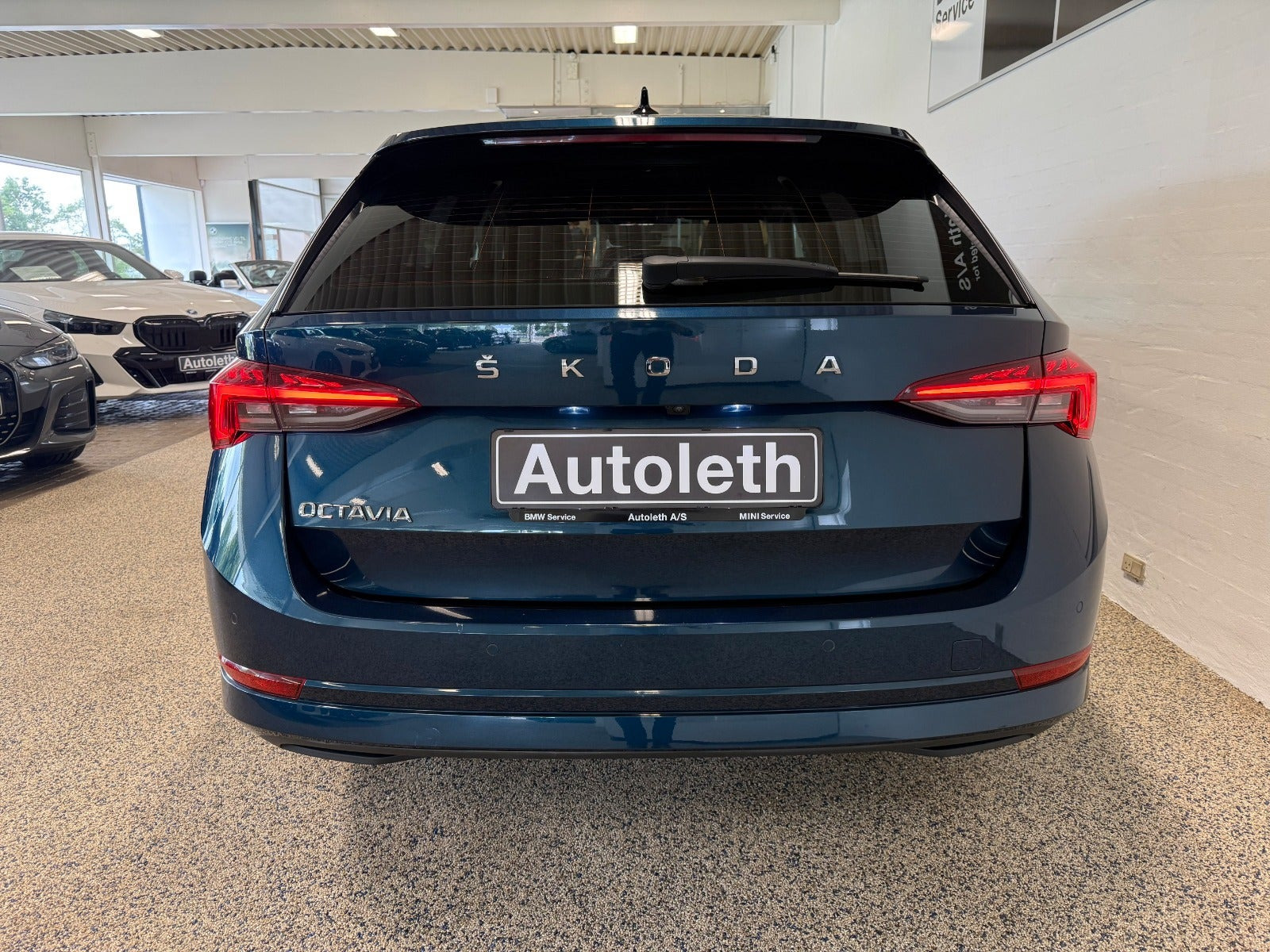 Blå Skoda Octavia fra 2021