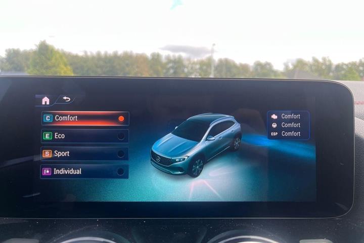 Sort Mercedes EQA250+ fra 2025