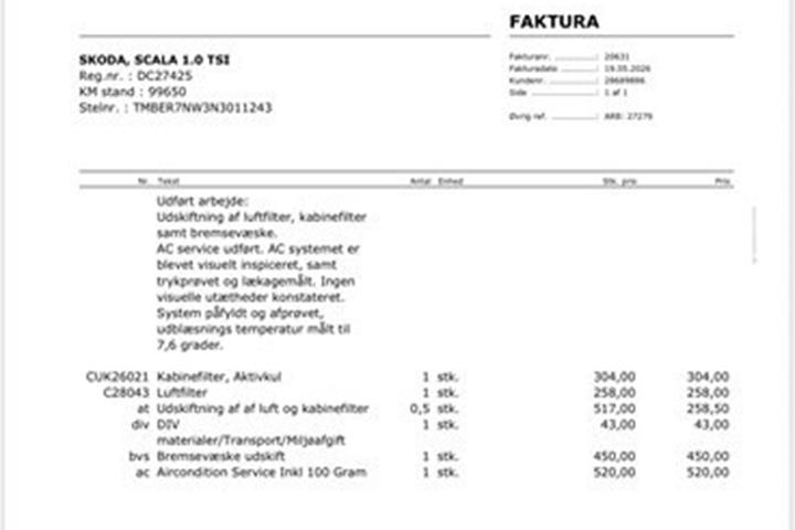 undefined Skoda Scala fra 2022