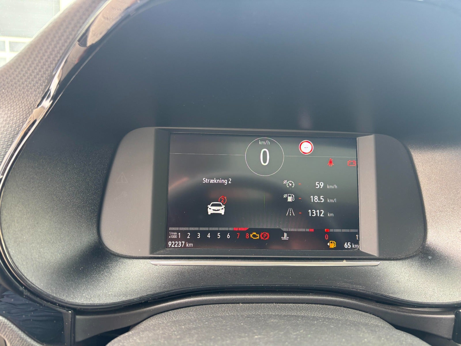 Blå Opel Corsa fra 2020