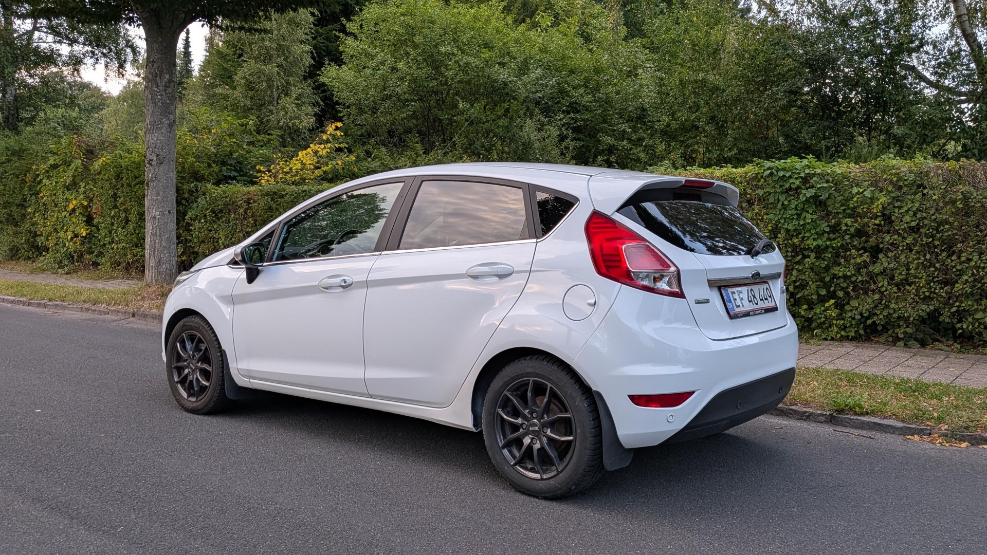 Hvid Ford Fiesta fra 2013