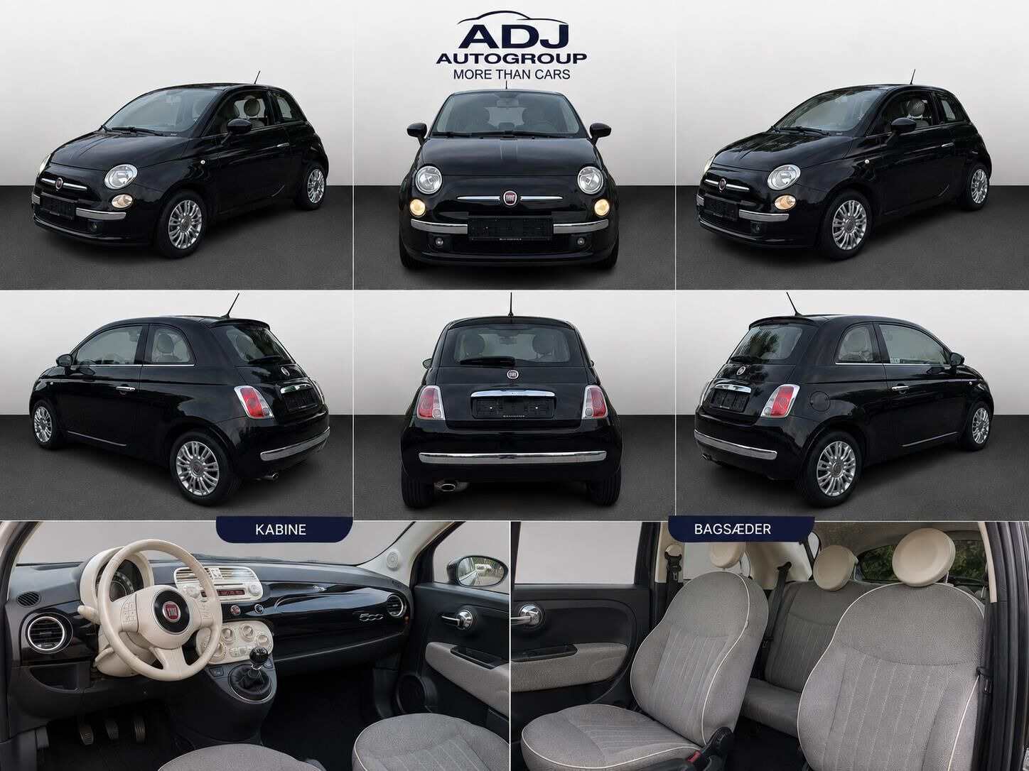 Fiat 500 1,2 Lounge 69HK 3d