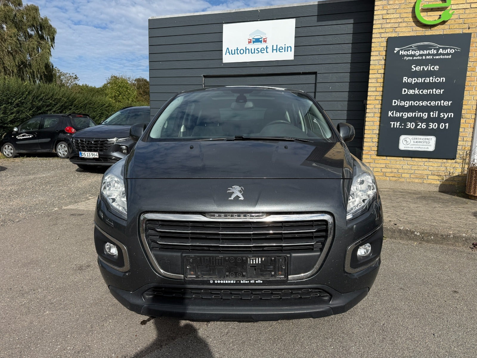 Grå Peugeot 3008 fra 2015