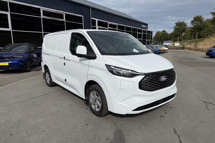 Hvid Ford E-Transit Custom 320 L1 fra 2026