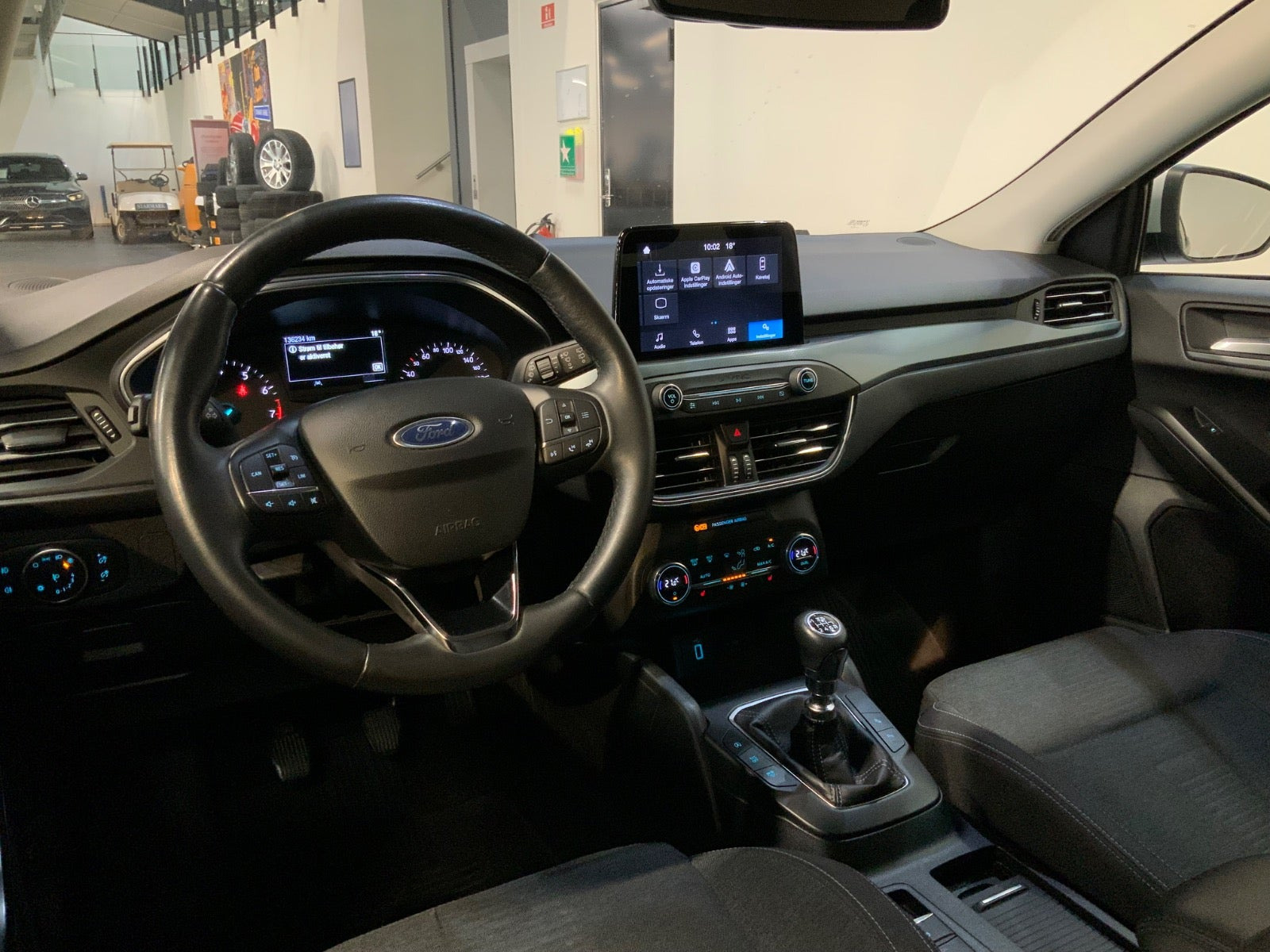 Hvid Ford Focus fra 2019