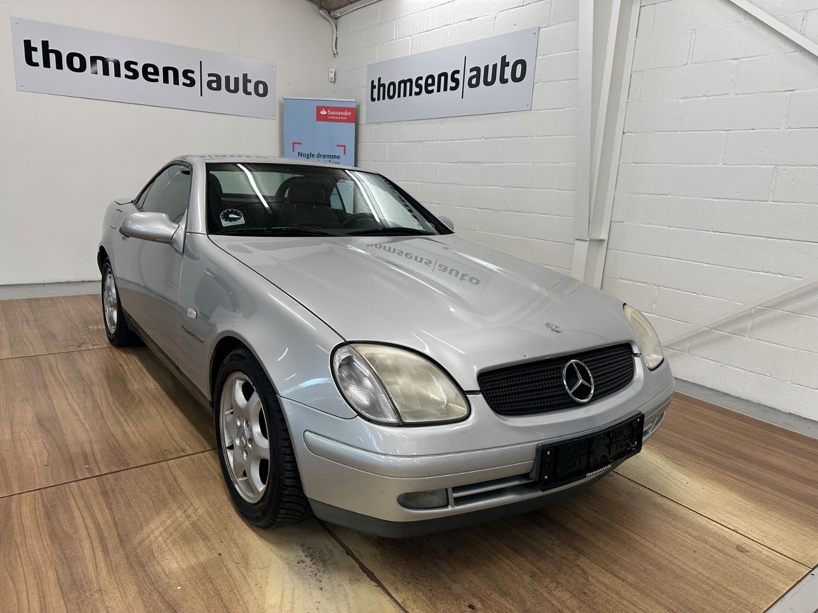 Sølv Mercedes SLK230 fra 1997