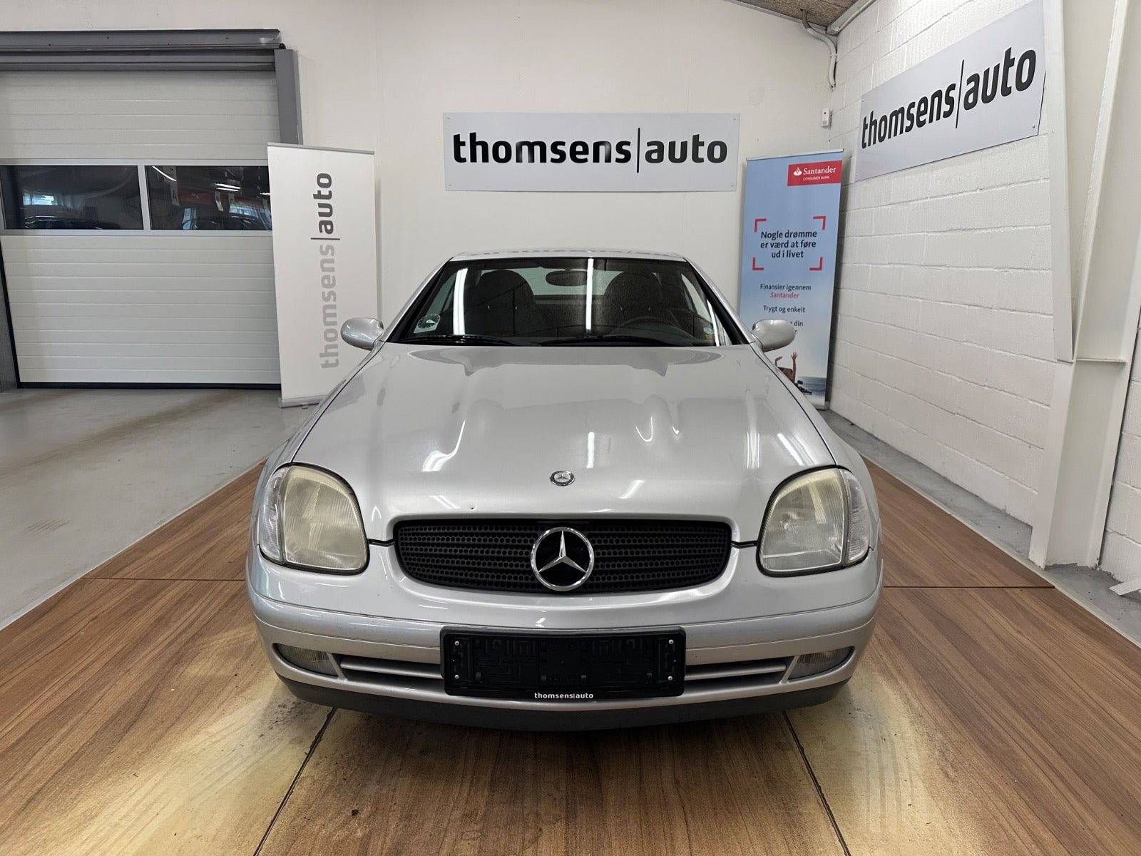 Sølv Mercedes SLK230 fra 1997