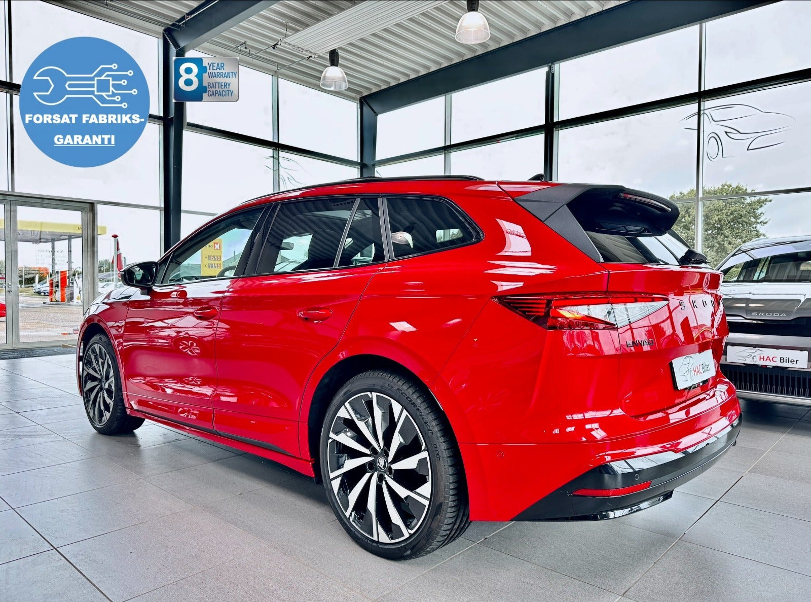 Rød Skoda Enyaq fra 2026