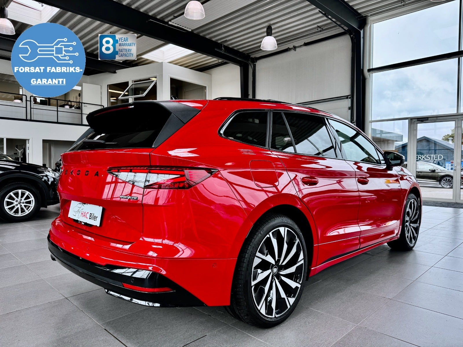Rød Skoda Enyaq fra 2026