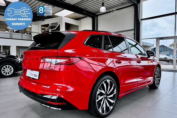 Rød Skoda Enyaq fra 2026